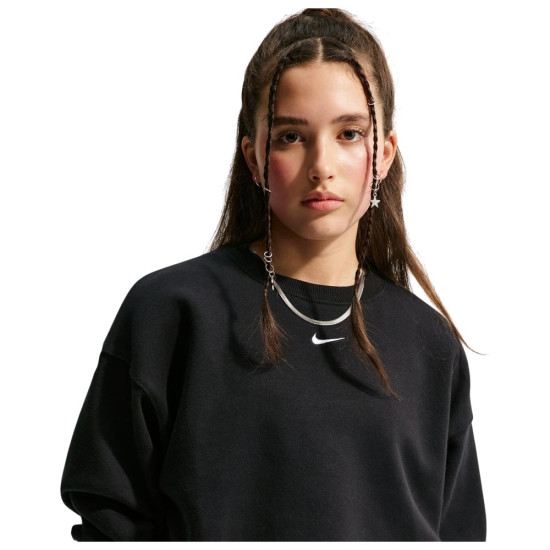 Nike Παιδικό φούτερ Sportswear Studio Fleece Girls' Boxy Crew-Neck Sweatshirt